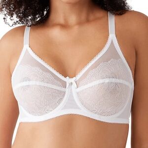 Lot of 2 - 36DDD - Wacoal Retro Chic Full-Figure Underwire Bra Unlined 855186